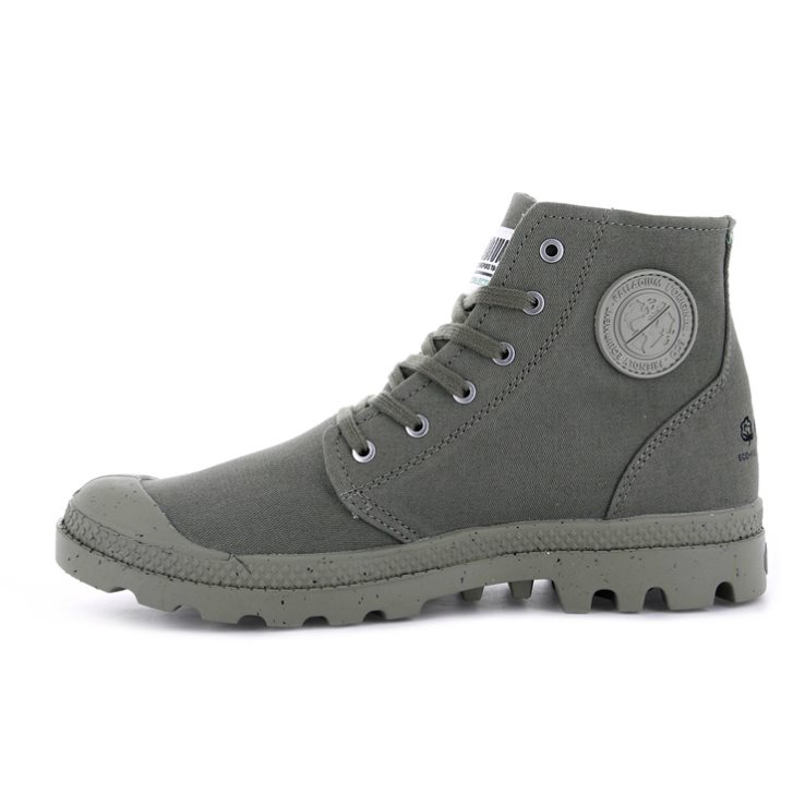 Palladium Pampa Hi Organic II Men's Boots Grey | UK X809-BYA